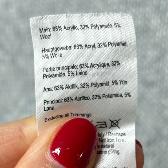 Joules Gray Penny Floral Embroidery Pullover Sweater Size 8 Crew Wool Blend - Picture 8 of 10